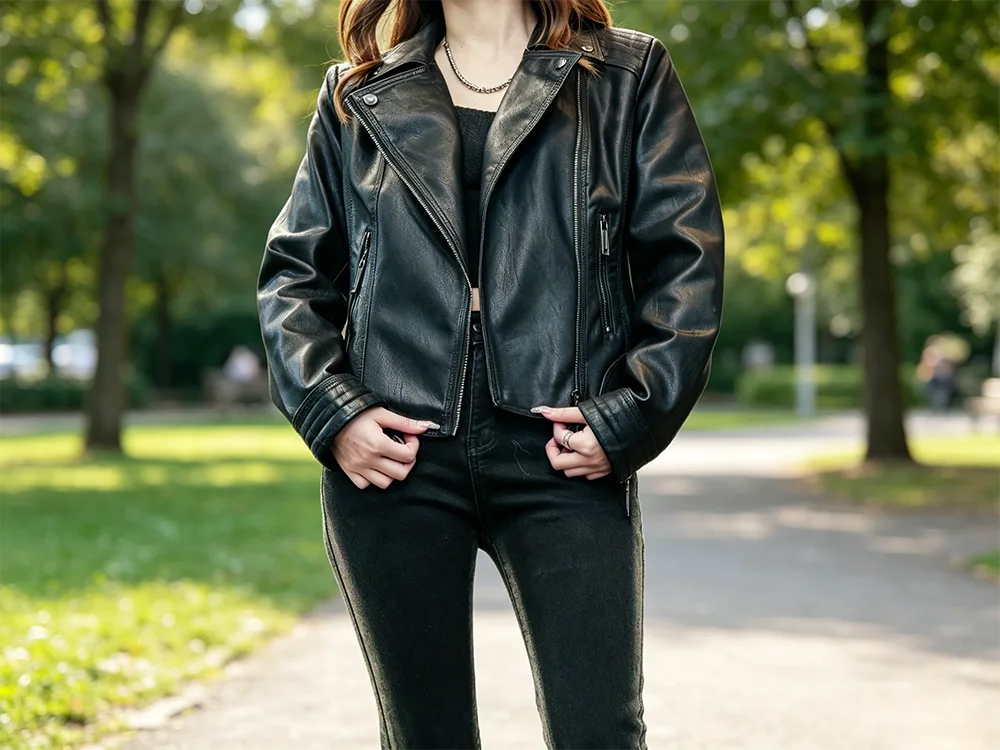 Women Faux Leather Jacket