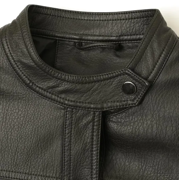Buttery-Soft Faux Leather Jacket in American Vintage Style