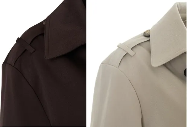 Short Cropped Blazer Style Trench Jacket with Tailored Lapel