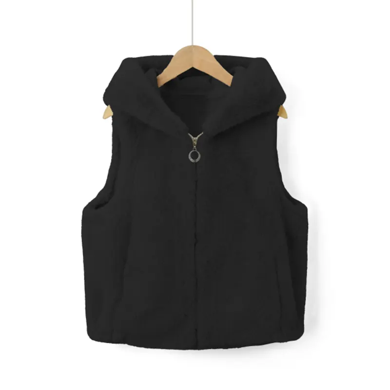 Multi-color Hooded Premium Soft Faux Fur Waistcoat